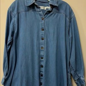 Liz Claiborne Long denim Blouse